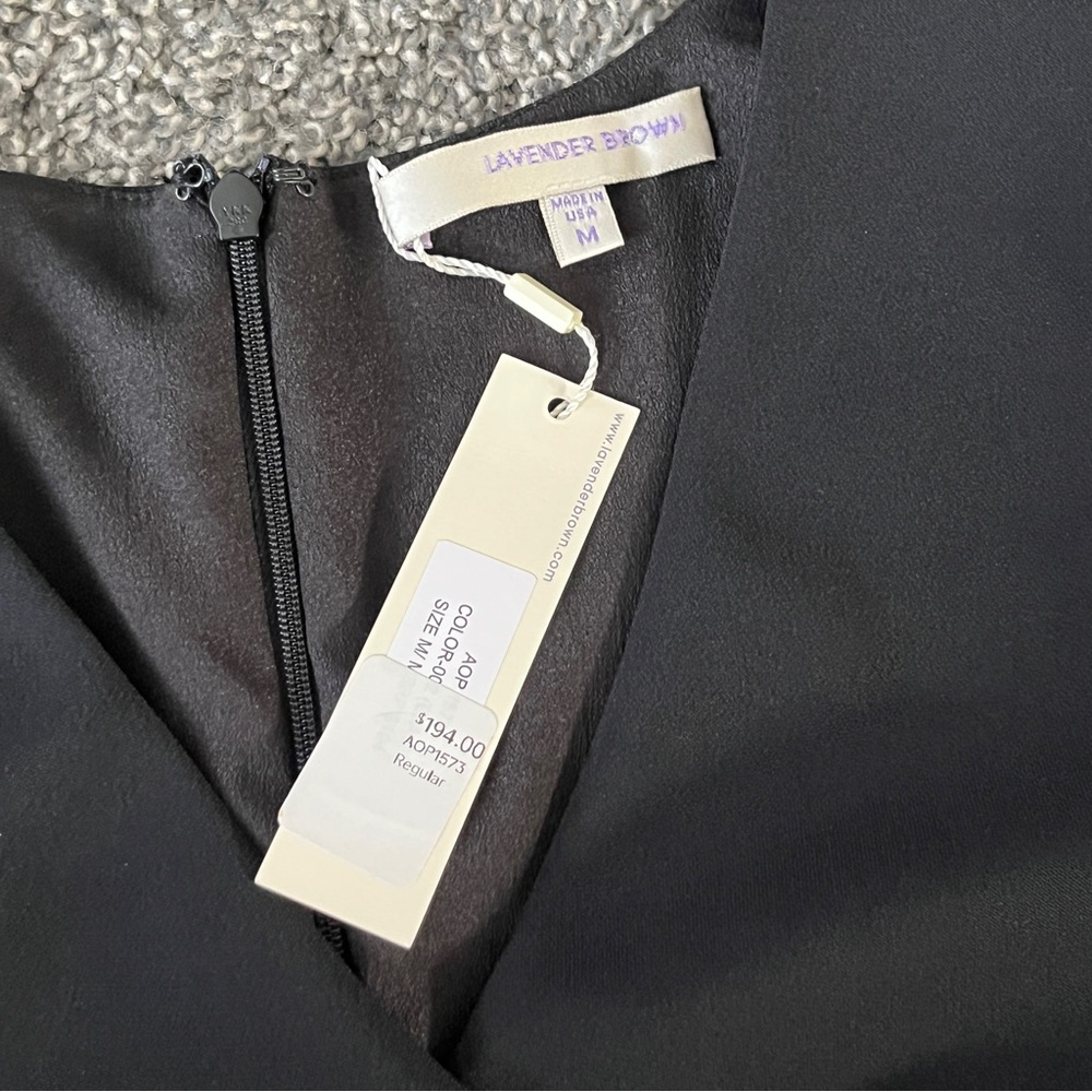 Lavender Brown Black Wrap Jumpsuit Size M - Picture 8 of 8